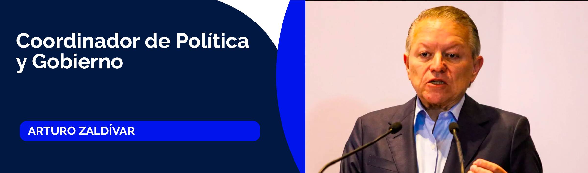 Arturo Zaldívar, coordinador de Política y Gobierno
