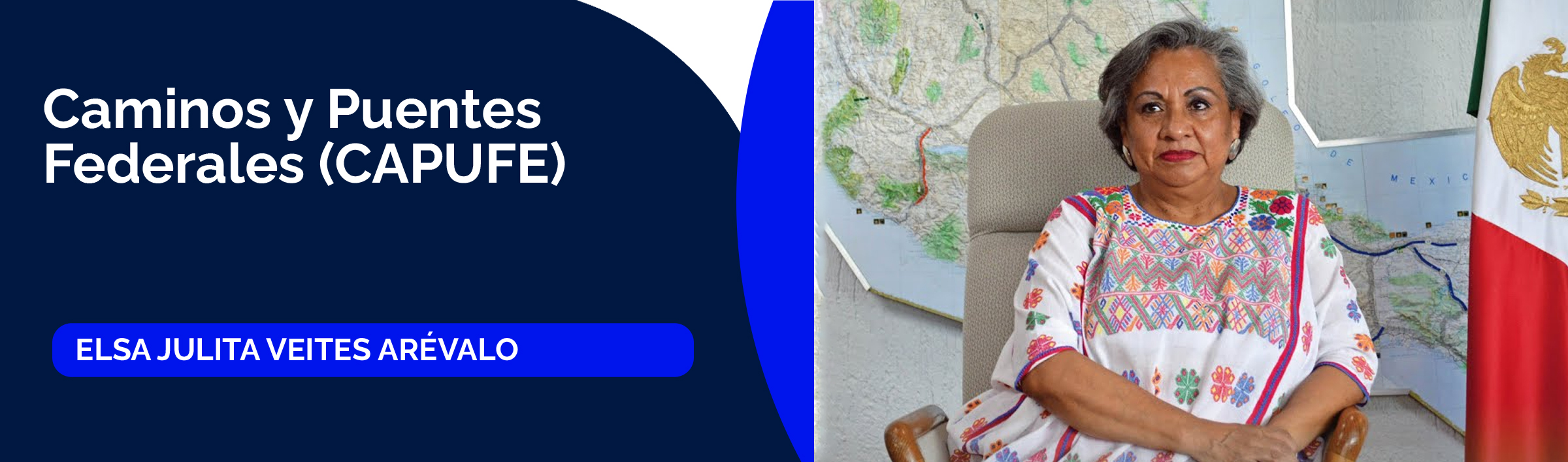 Elsa Julita Veites Arévalo, titular de Caminos y Puentes Federales (CAPUFE)