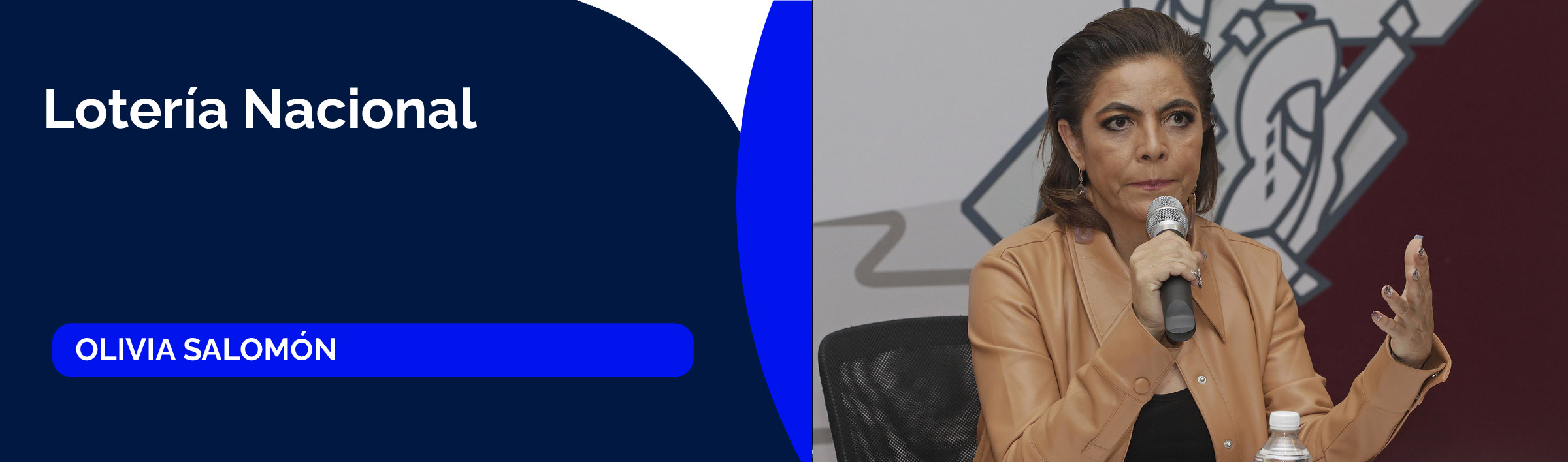 Olivia Salomón, titular de la Lotería Nacional