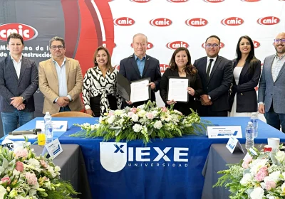 CMIC Puebla y IEXE Universidad firman convenio para impulsar la formación profesional en el sector construcción