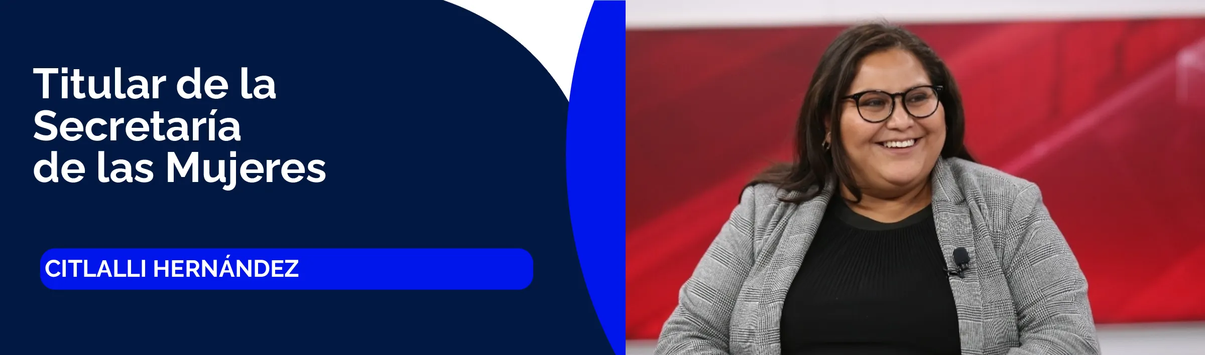 Citlalli Hernandez , titular de la Secretaría de las Mujeres