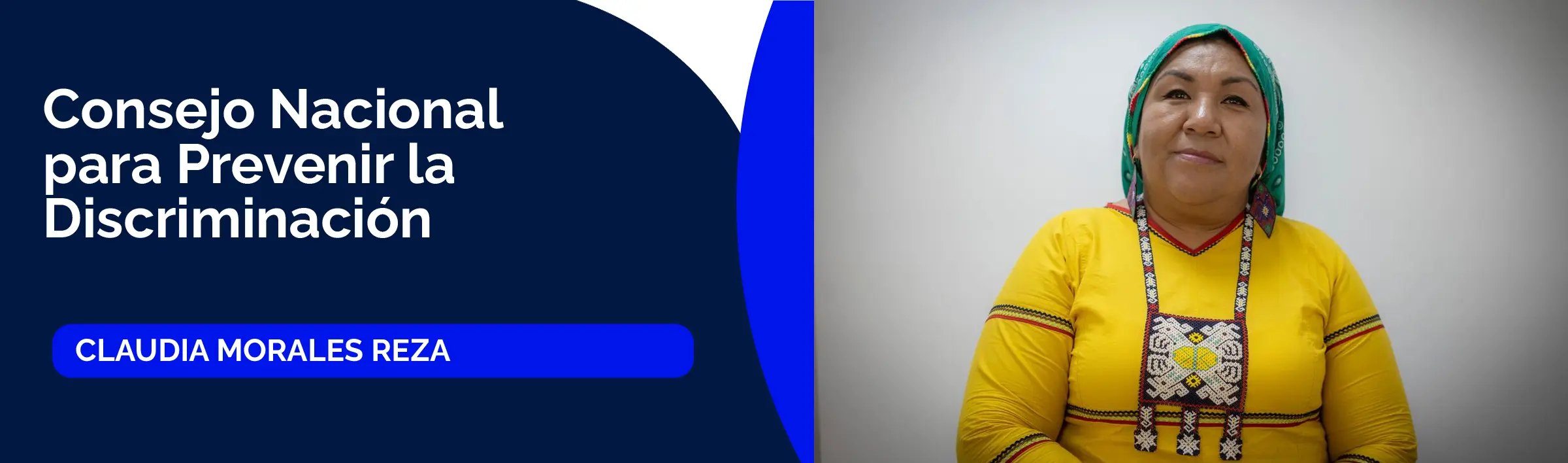 Claudia Morales Reza, titular del Consejo Nacional para Prevenir la Discriminación (CONAPRED)