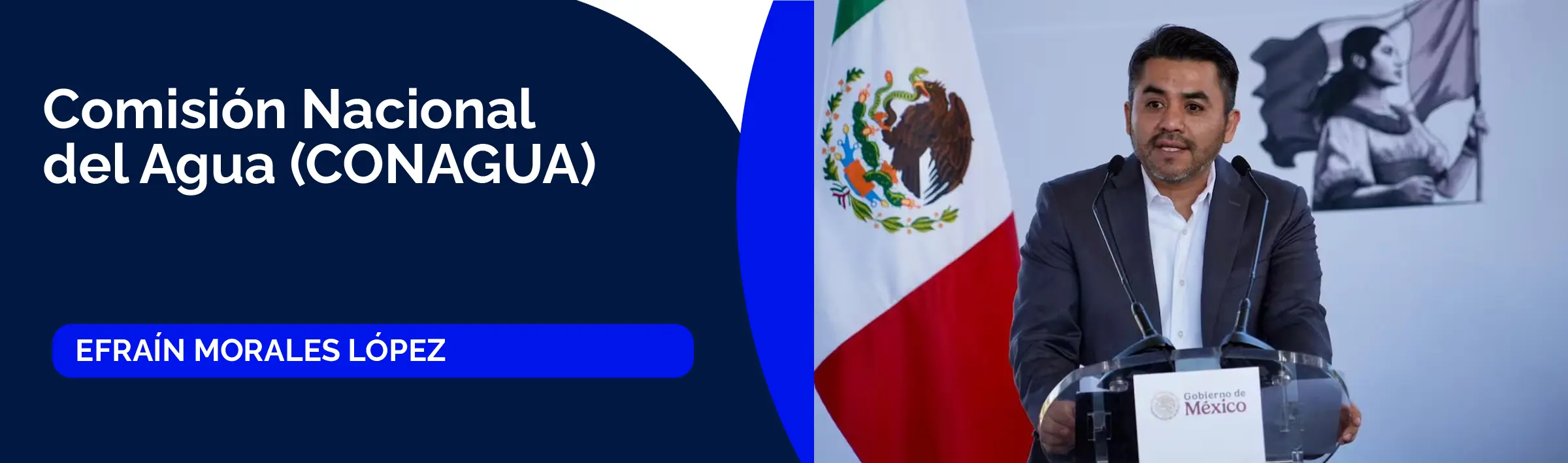 Efraín Morales López, titular de la Comisión Nacional del Agua (CONAGUA)
