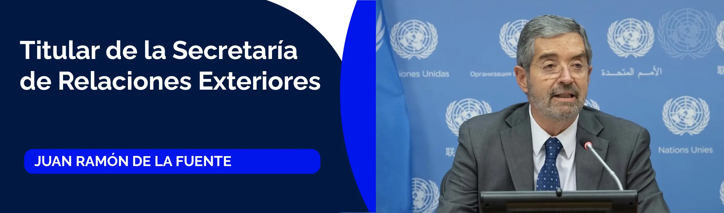 Juan Ramón de la Fuente, titular de la Secretaría de Relaciones Exteriores