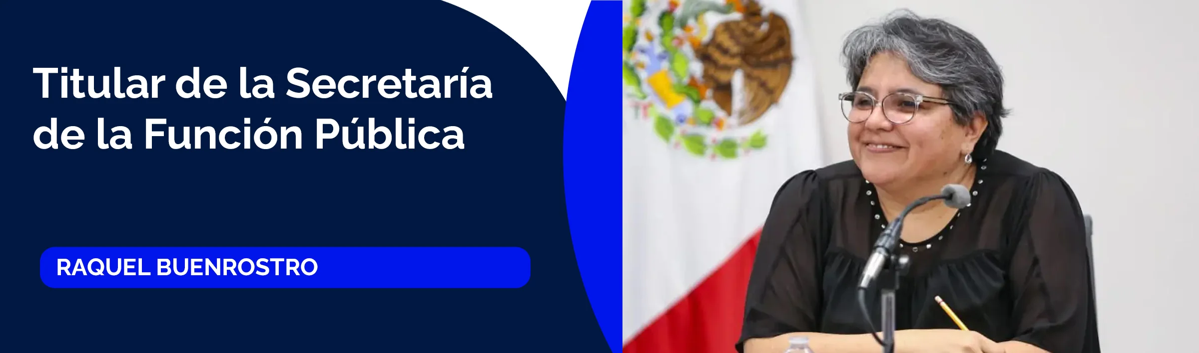 Raquel Buenrostro, titular de la Secretaría de la Función Pública